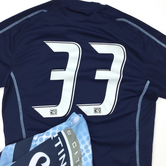 ADIDAS Sporting KC Jersey and Scarf, Clima-cool - Picture 4 of 7